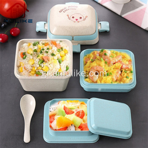Δοχείο φαγητού πολλαπλών στρωμάτων Bento Lunch Box